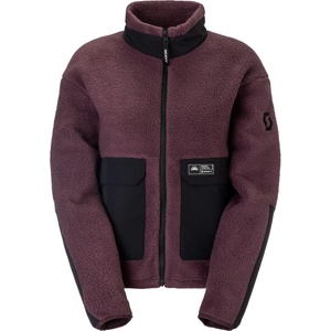 Scott Дамско поларено яке Scott Women's Jacket Escape Heritage Pile Fleece jacket - Cocoa Red / Black (105-7972-0213)