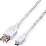 Roline Value Cable USB2.0 A-Micro B, M/M, 0.15m (Value 11.99.8751)