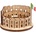 UGears Дървен 3D пъзел Ugears от 63 части - Колизеумът в Рим (U-70248 )