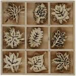 TITANUM Wooden decorations in a box mix 45pcs