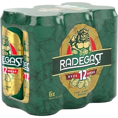 Radegast pivo 12° 6 x 0,5 l (plech)