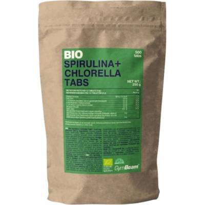 GymBeam Bio Spirulina + Chlorella Tabs [500 Таблетки]