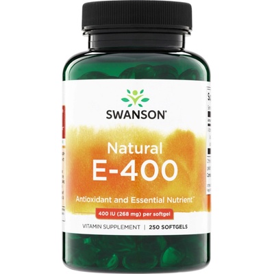Swanson Natural Vitamín E-400 250 kapsúl