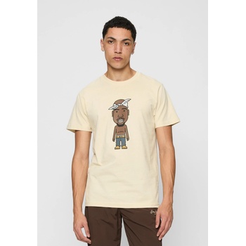 Mister Tee Мъжка тениска в цвят пясък 2Pac / Tupac Mister TeeUB-MT545-00208 - Пясък, размер 3XL