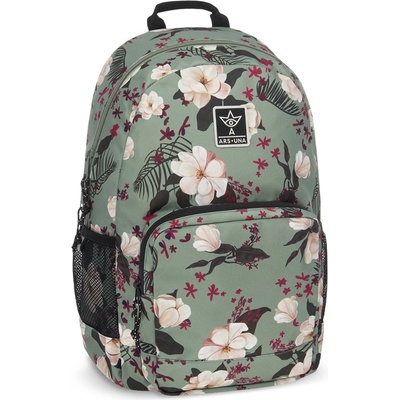 Ars Una Ученическа раница ARS UNA AU-14 Flowery Green 5535 (55845359)