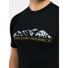 Sensor Merino Active Pt Mountains pánské triko kr.rukáv černá