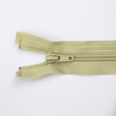 Pro Háčkování Spirálový zip dělitelný 70 cm světle béžový