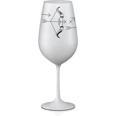 Petr Kmenta Porcelán Hodonín Sklenice na víno Střelec Bílá 550 ml