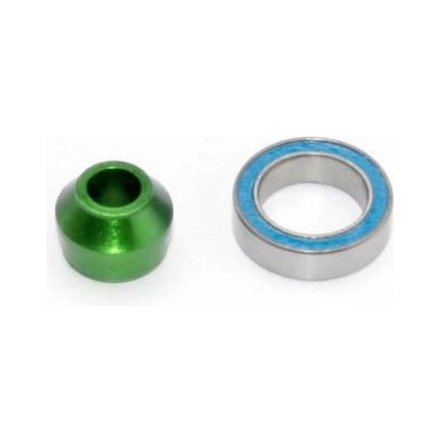 Traxxas алуминиев корпус лагери зелени, лагер 10x15x4mm