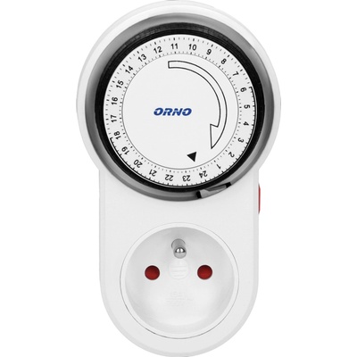 Časovač do zásuvky 24 hodinový mechanický 16A ORNO