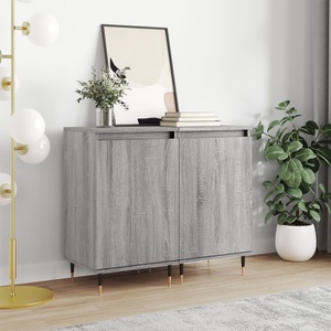 vidaXL Бюфети 2 бр сив сонома 40x35x70 см инженерно дърво (831049)