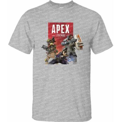 Tričko Apex Legends šedé S 165