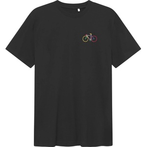 DEDICATED Мъжка тениска DEDICATED T-Shirt Stockholm Small Paper Cut Bike T-shirt - Black (216-5503-0114)
