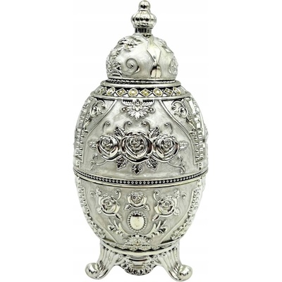 Vejce Faberge replika Bohatě zdobené Stříbrné kraslice – Hledejceny.cz