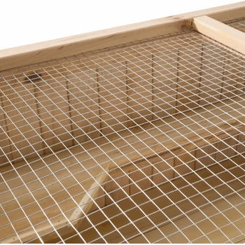 Tectake 403230 klec pro hlodavce dřevěná hnědá 95 x 50 x 50 cm