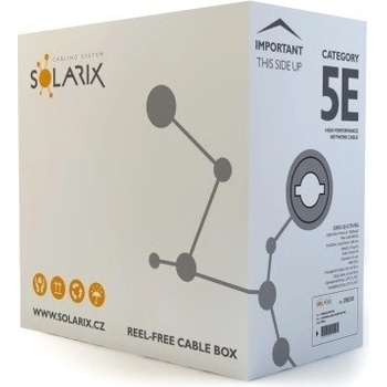 Solarix SXKD-5E-UTP-PEG UTP Cat5e, drát, 305m