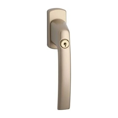 MACO okenní klika HARMONY, zamykatelná čtyřhran 7x35 mm, hliník bronz elox