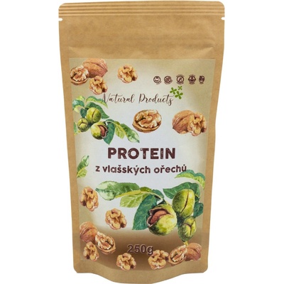 Natural Products RAW Protein z vlašských ořechů 250 g