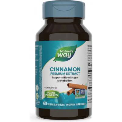 Nature's Way Cinnamon, 500 mg, 60 капсули, Nature's Way (15492)