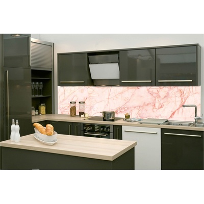DIMEX ART Фототапет за кухня - розов мрамор 260 x 60 см