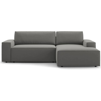 Micadoni Светлосив кадифен разтегателен с място за съхранение ъглов диван (десен ъгъл) Jodie - Micadoni (MIC_RCF_51_F1_JODIE5)