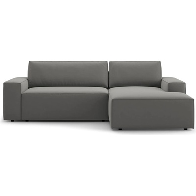 Micadoni Светлосив кадифен разтегателен с място за съхранение ъглов диван (десен ъгъл) Jodie - Micadoni (MIC_RCF_51_F1_JODIE5)