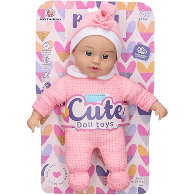 wiky Miminko s měkkým tělem 30 cm Růžová