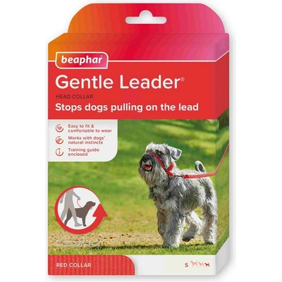 Beaphar Gentle Leader - Повод срещу дърпане за кучета от дребни породи, червен