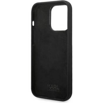 KARL LAGERFELD Гръб Karl Lagerfeld Liquid Silicone Choupette Case за iPhone 14 Pro Max - Черен (3666339076580)