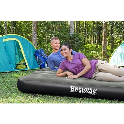 Nábytek XL Bestway 3 v 1 černá a šedá 188 x 99 x 25 cm