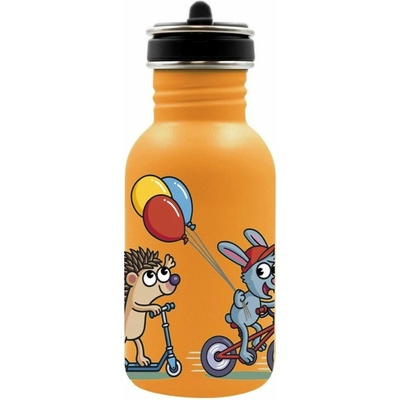 Laken detska nerezová flaša 500 ml žltá