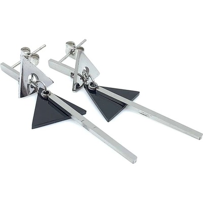 Jan Kos jewellery náušnice z oceli 12117247
