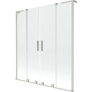 Mexen Velar L Duo параван за вана, плъзгащ се, двукрилен 150 x 150 см, прозрачен, с (896-150-003-02-97)