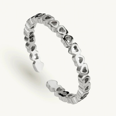 SilveAmo Stříbrný prsten Srdce KK21055 14 5