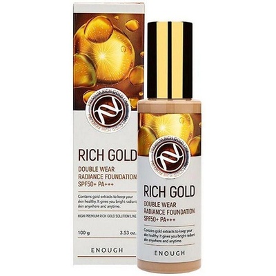 Enough Фон дьо тен с ефект на сияние нюанс 13 SPF 50 Enough Rich Gold Double Wear Radiance Foundation
