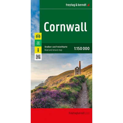 Cornwall 1:150 000 / automapa + volnočasová mapa