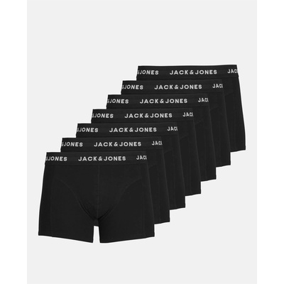 Jack and Jones Мъжки боксерки Jack and Jones Jack 7-pack Huey Trunks Plus Size Mens - Black