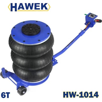 HAWEK Крик пневматичен, тип балон, hawek hw-1014, 6 т, 3 възглавници, 150-400 мм (uni-010800)
