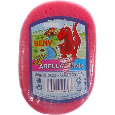 Abella Kids kúpeľová detská huba Beny 11 x 7 x 4 cm rôzne farby