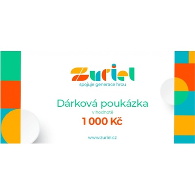 Zuriel Dárková poukázka 1000,- Kč - ZURIEL