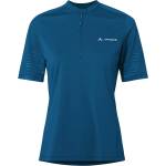 Vaude Дамска фланелка с къс ръкав за колоездене Vaude Women's Qimsa Pro Half Zip Shirt Cycling jersey - Shore Blue - размер 42 (EU) (156-2799-0314)