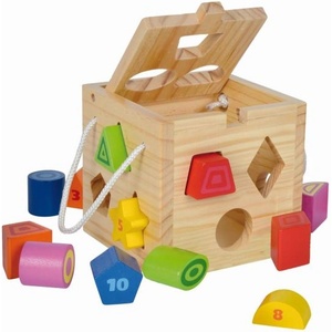 Simba Toys Дървен куб с форми за вмъкване (2092)