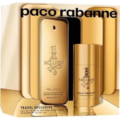 Paco Rabanne 1 Million Комплект (EDT 100ml + Deo Stick 75ml) за Мъже