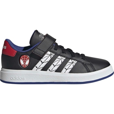 adidas detská voľnočasová obuv Grand Court Spider Man EL K čierna,biela