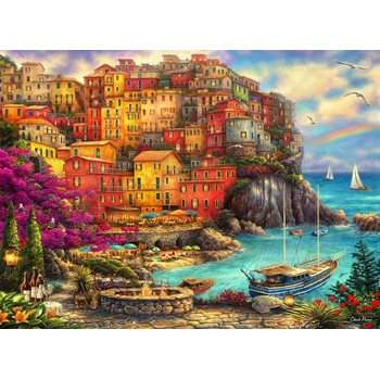 Image 1 of Grafika - Puzzle Pinson - A Beautiful Day at Cinque Terre - 2 000 piese
