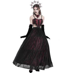 Devil fashion Дамска рокля DEVIL FASHION - Red Rose - ESKT05902