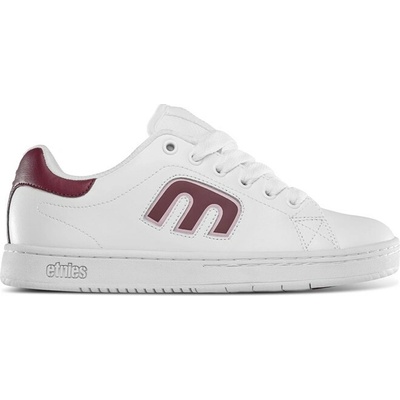 boty ETNIES Callicut W'S X Kab WHITE/BURGUNDY