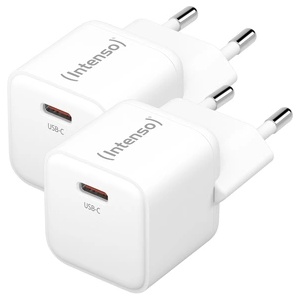 Intenso W30C GaN зарядно USB-C 30W двойна опаковка (7803032)