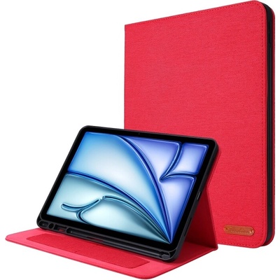Protemio FABRIC Zaklápací kryt pre Apple iPad Air 11 2025 Air 11 2024 106028 červený