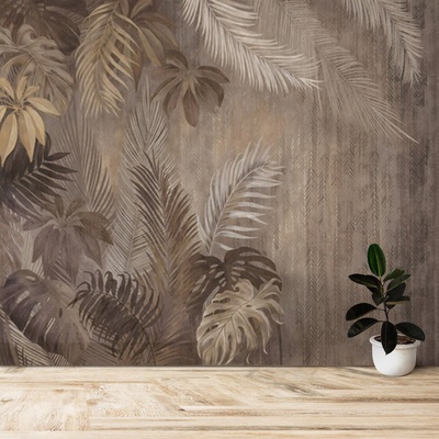 Decono Фототапет Кафяв Тропик